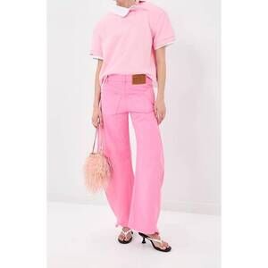 NEW A.W.A.K.E. MODE mirror jeans with side inserts in pink